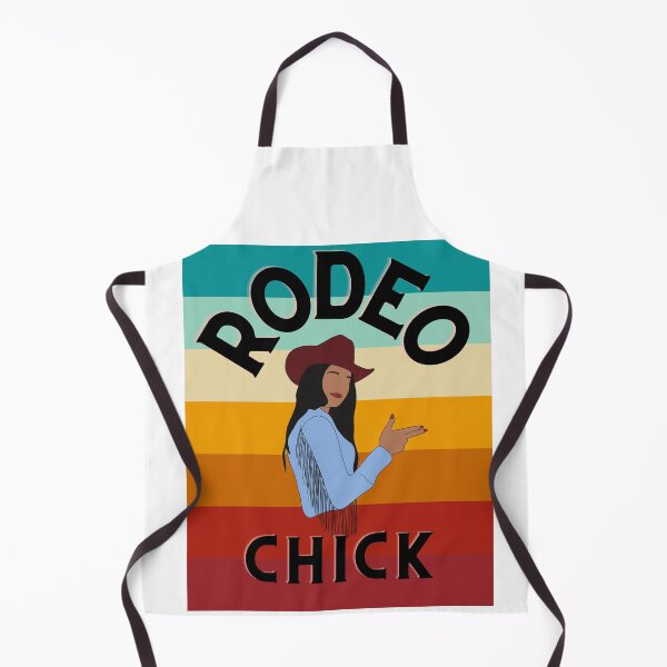 Item preview, Retro sunset Rodeo Hat Chick 3 designed and sold by TIPJ.