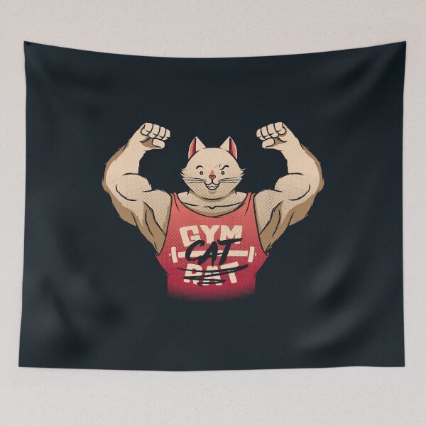 Item preview, Gym Rat Gym Cat by Tobe Fonseca designed and sold by Tobe Fonseca®.