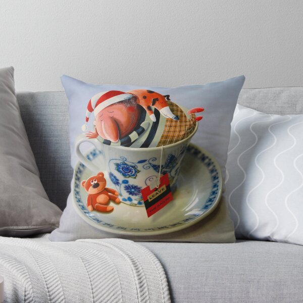 Leave the bag in Throw Pillow