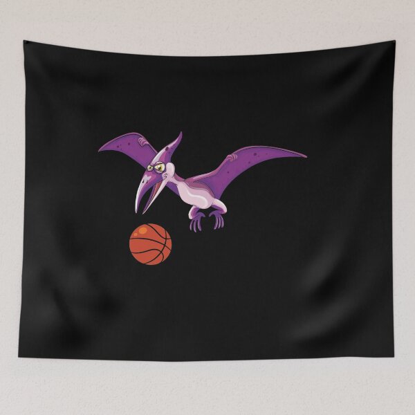 Item preview, Dinosaur Playing Basketball,Funny Good Dinosaur Basketball Lovers Simple Flying Design designed and sold by pedrored369.