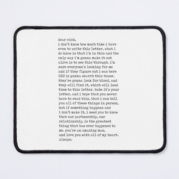 Item preview, kate beckett letter to richard castle designed and sold by marvelousbiblio.