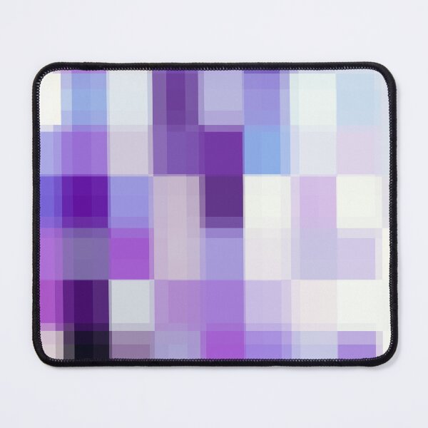 Item preview, geometric pixel square pattern abstract background in purple blue designed and sold by Mrvell.
