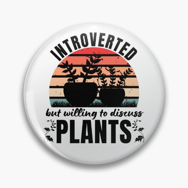 Item preview, Introverted But Willing To Discuss Plants Plants Lover Antisocial Plant Mom Plant Dad Vintage designed and sold by EyanShop.