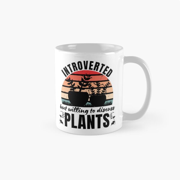 Item preview, Introverted But Willing To Discuss Plants Plants Lover Antisocial Plant Mom Plant Dad Vintage designed and sold by EyanShop.