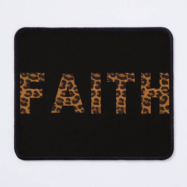 Item preview,  Faith ~ Leopard print textured font Christian inspiration designed and sold by dreamwearprints.