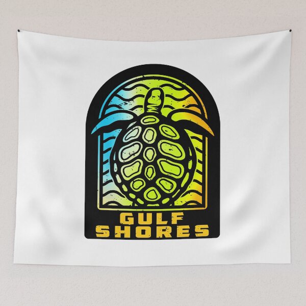 Item preview, Gulf Shores Alabama Sea Turtle AL designed and sold by DESTINATIONS DECAL DOS.