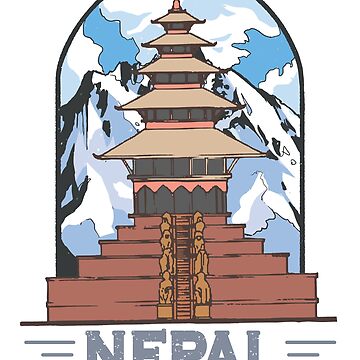 Nepal Country Vintage Temple Art