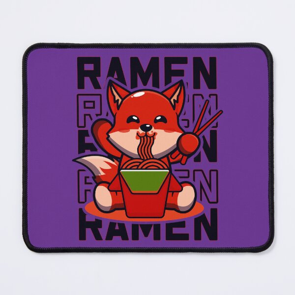 Item preview, Fox with Ramen, Kawaii Cute Japanese noodles design designed and sold by Cheeky Companions.