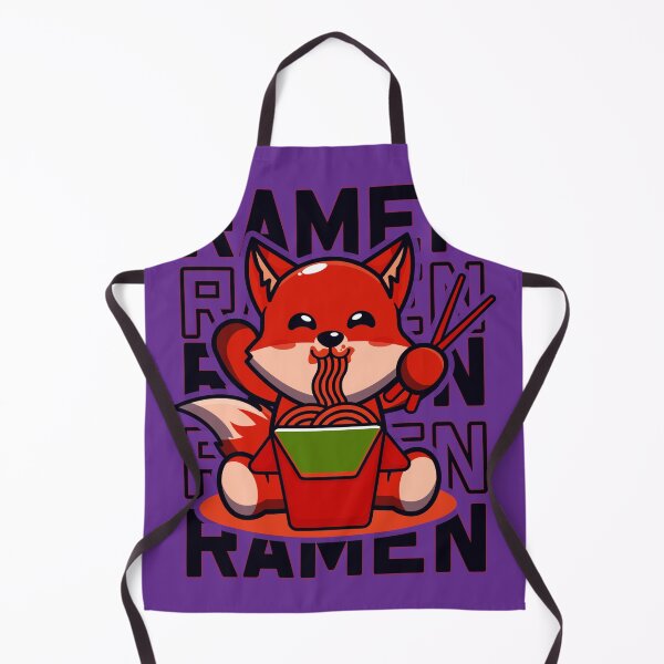Item preview, Fox with Ramen, Kawaii Cute Japanese noodles design designed and sold by Cheeky Companions.