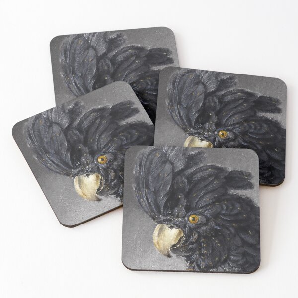 Item preview, Australian Banksian Black Cockatoo, Calyptorhynchus Banksii, Red Tailed Black Cockatoo, Australian Large Bird designed and sold by Paintcorner.