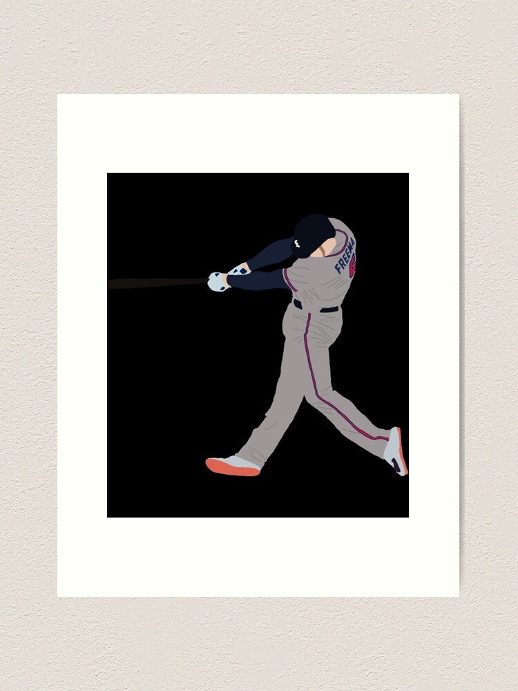 Freddie Freeman in Action Sticker for Sale by DadSports