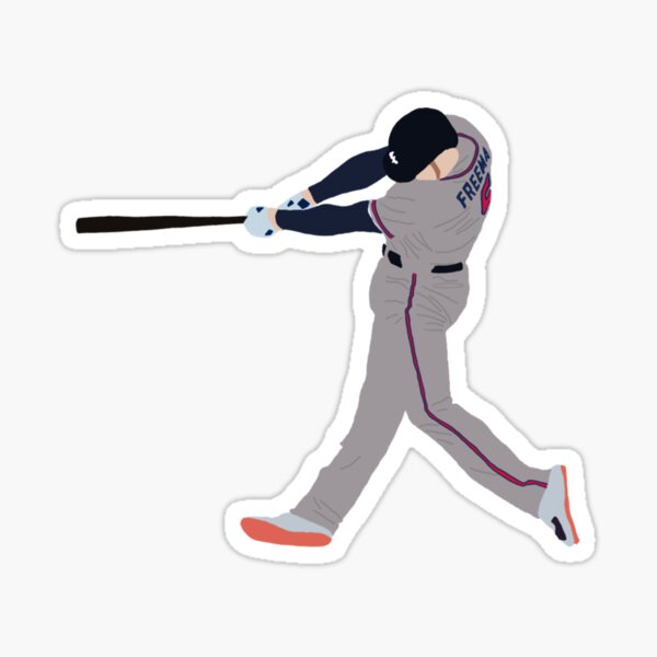 Freddie Freeman Jersey Sticker Sticker for Sale by clamayi2