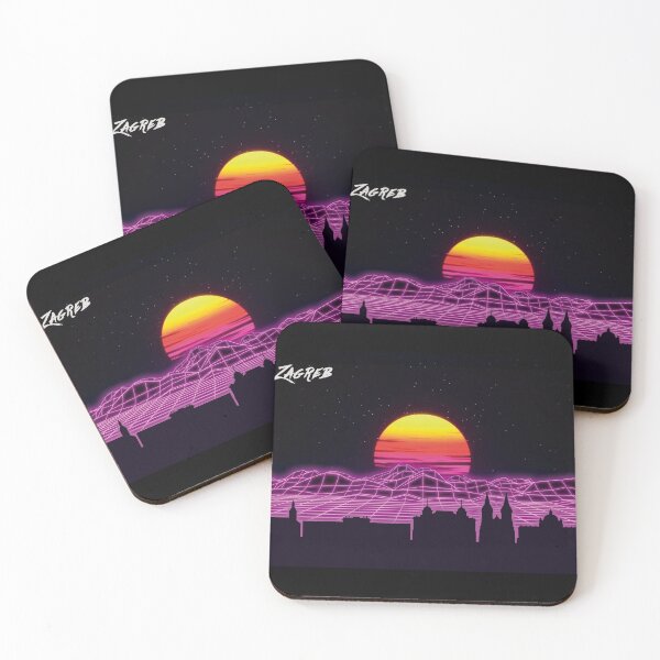 Item preview, Zagreb Skyline Neon Nights designed and sold by DFerraz.