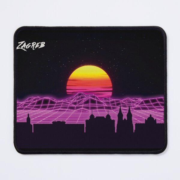 Item preview, Zagreb Skyline Neon Nights designed and sold by DFerraz.
