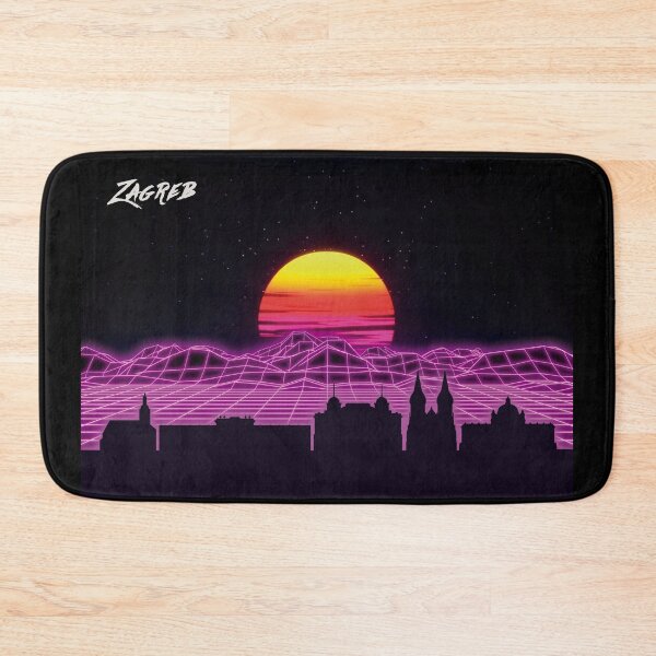 Item preview, Zagreb Skyline Neon Nights designed and sold by DFerraz.