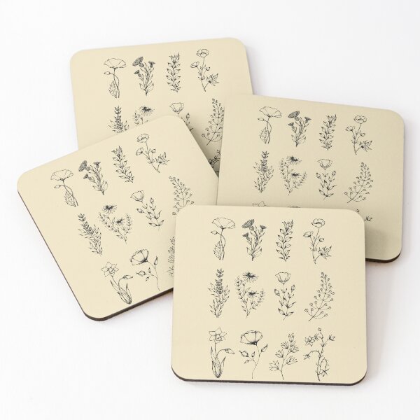 Item preview, Realistic hand drawn flowers designed and sold by Titatu.