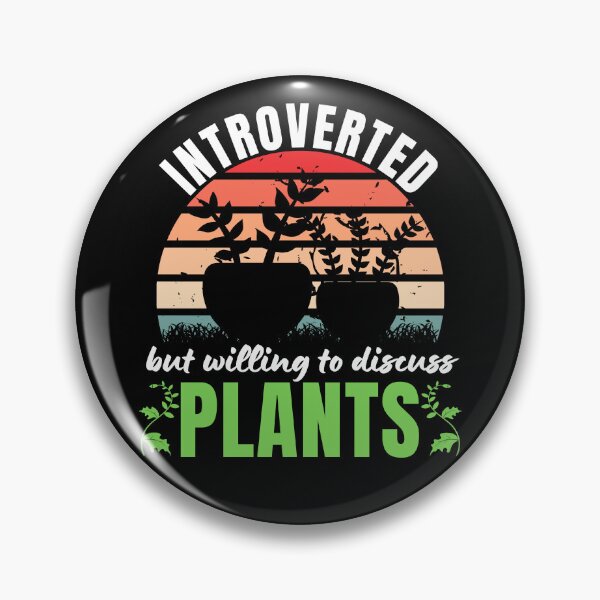 Item preview, Introverted But Willing To Discuss Plants Plants Lover Antisocial Plant Mom Plant Dad Vintage designed and sold by EyanShop.
