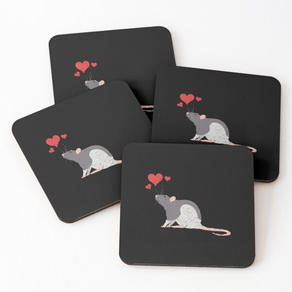 Item preview, Cute Rat Lover Heart Beat Rodent Gift designed and sold by madisonbau.