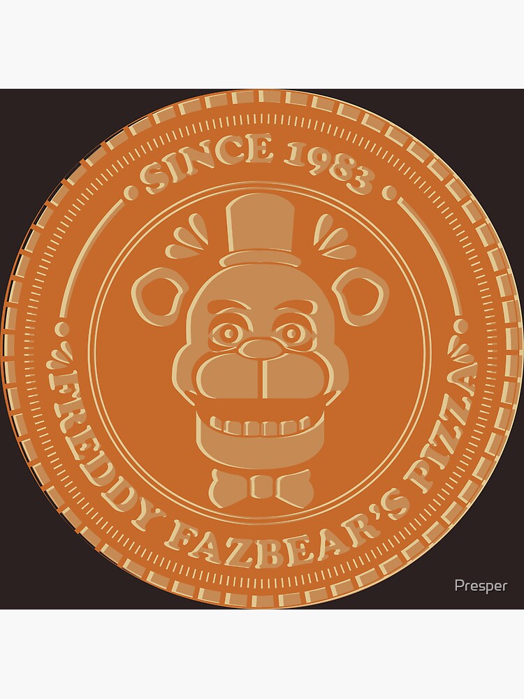 Five Nights At Freddy's Freddy Fazbear's Pizza 1987 Arcade Token Coin  *Official*