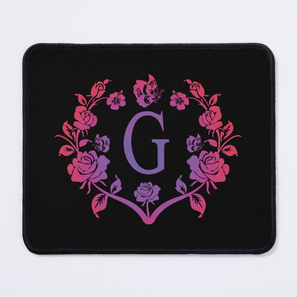 Item preview, Ornamental Letter G, Purple And Red Heart Butterfly, Monogram Letter Ornament designed and sold by PROMEN Creativity.