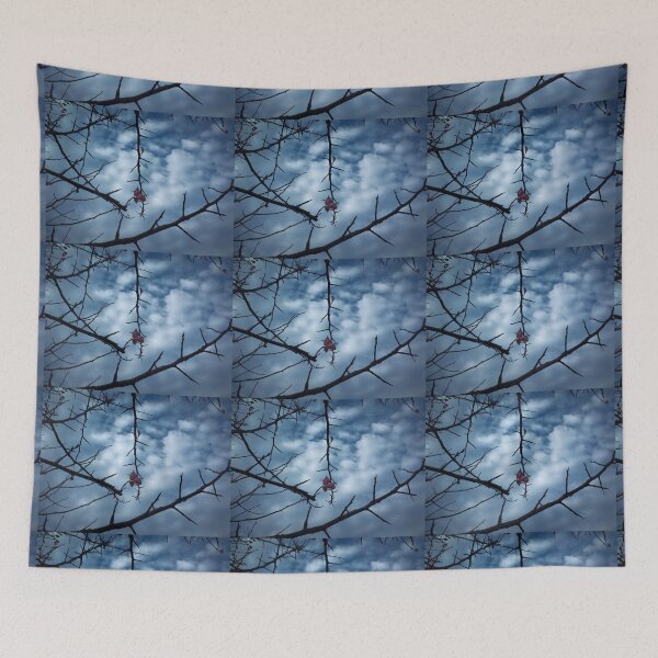 Item preview, The last three red leaves designed and sold by Clare Colins.