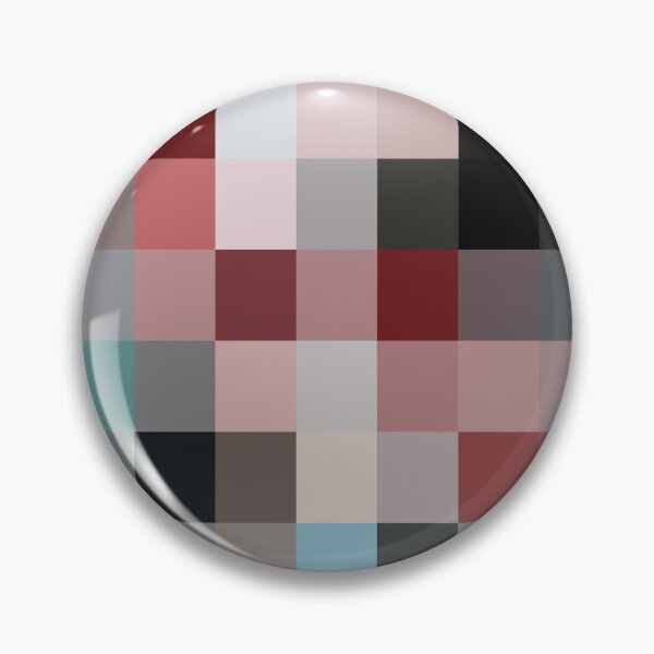 Item preview, geometric pixel square pattern abstract background in red pink blue designed and sold by Mrvell.
