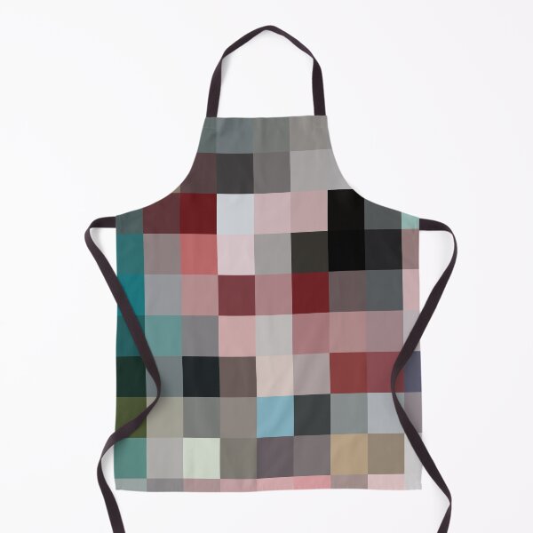 Item preview, geometric pixel square pattern abstract background in red pink blue designed and sold by Mrvell.