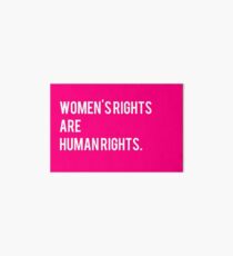 Women's Rights Are Human Rights Art Board