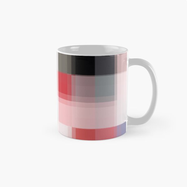 Item preview, geometric pixel square pattern abstract background in pink red blue designed and sold by Mrvell.