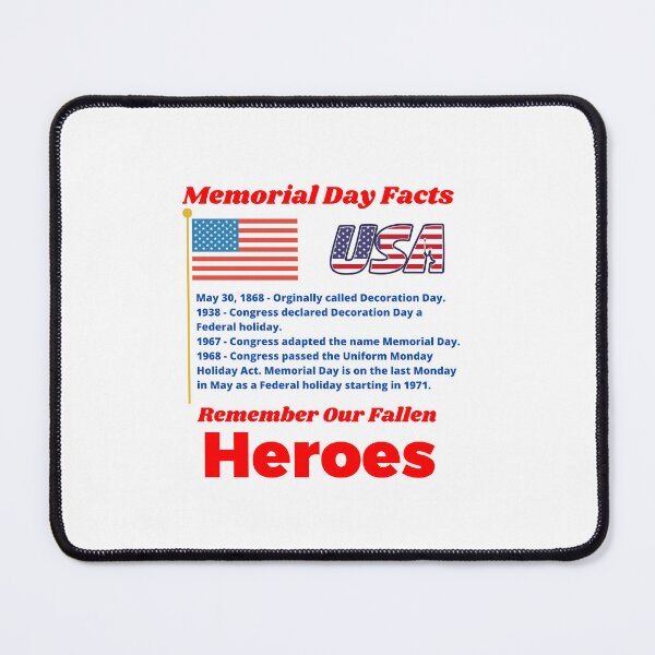 Item preview, Memorial Day Facts designed and sold by teewearstyle.