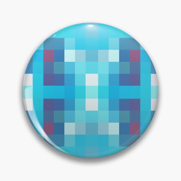 Item preview, geometric symmetry art pixel square pattern abstract background in blue red designed and sold by Mrvell.