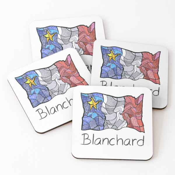 Item preview, Blanchard Vidrieras Pastel Líquido Mosaico Bandera de Acadia designed and sold by ColoursOfFrance.