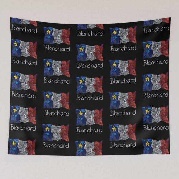 Item preview, Acadian Flag pastel liquid mosaic Blanchard  - Drapeau acadien mosaïque liquide pastel vitrail Blanchard designed and sold by ColoursOfFrance.