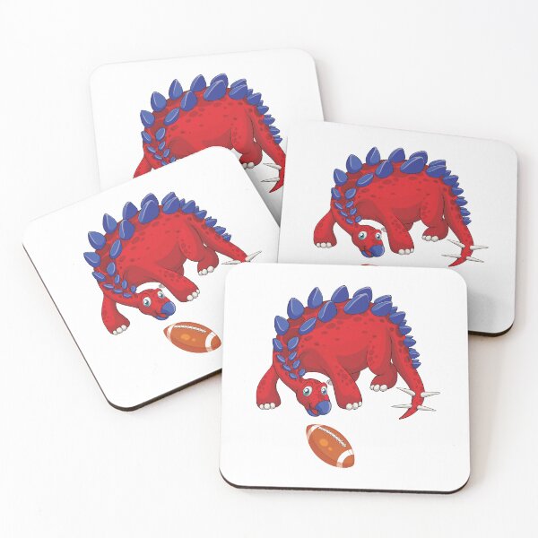 Artikelvorschau, Dinosaurier, der Rugby spielt, lustiger guter Dinosaurier-Rugby-Liebhaber-cooler roter blauer Entwurf entworfen und verkauft von pedrored369.