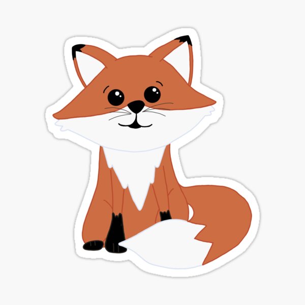 So Foxing Cute Sticker
