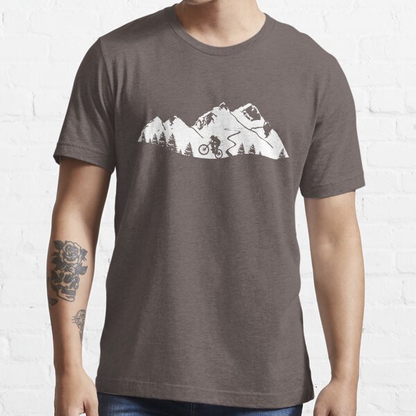 Wheelie in front of mountains Essential T-Shirt