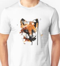 Geometric Watercolor Fox Unisex T-Shirt