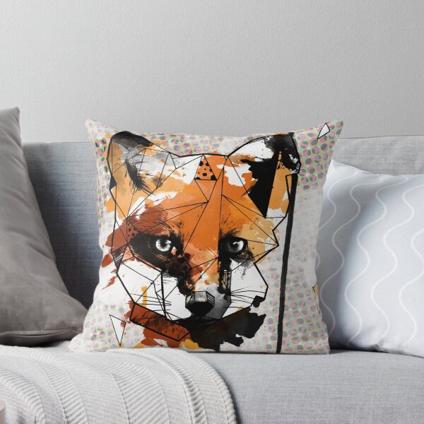 Artikelvorschau, Geometrischer Aquarellfuchs entworfen und verkauft von graphicward.