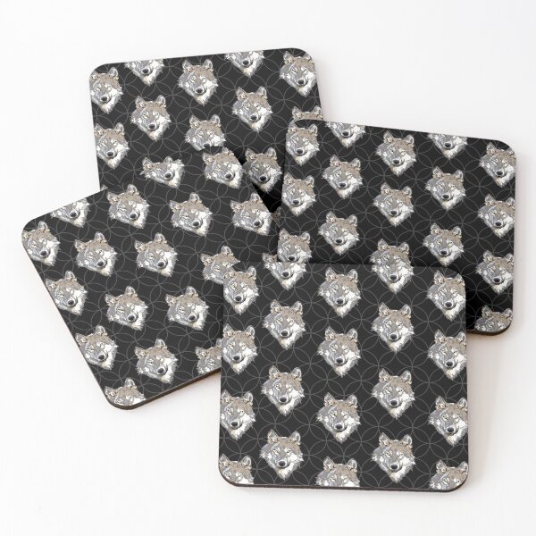 Item preview, Gray Wolf Print on Black designed and sold by PinHookPrincess.