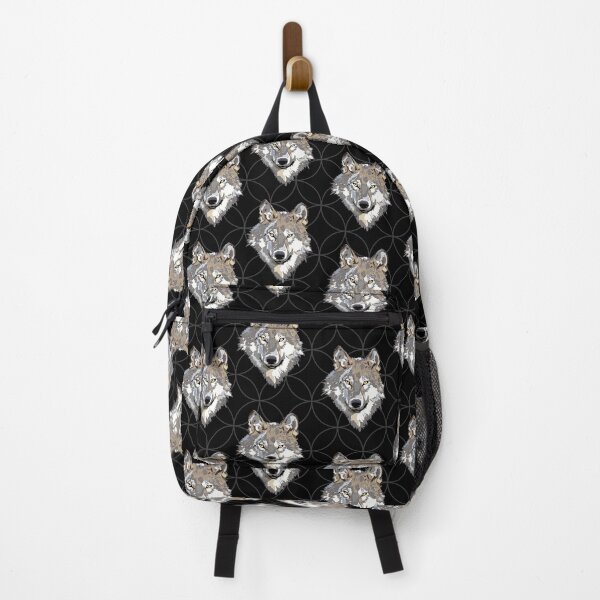 Item preview, Gray Wolf Print on Black designed and sold by PinHookPrincess.