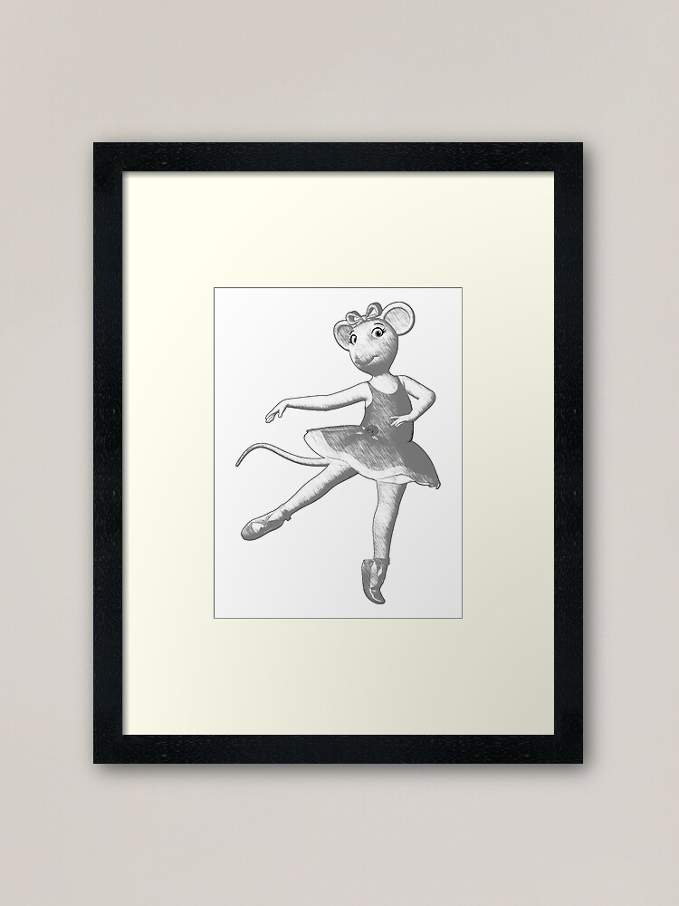 Canvas PICTURE Angelina Ballerina Print on Canvas Wall Picture Print Poster