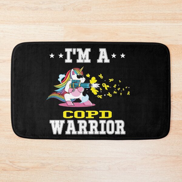 Item preview, Funny Unicorn I'm A COPD Warrior designed and sold by heppenp.