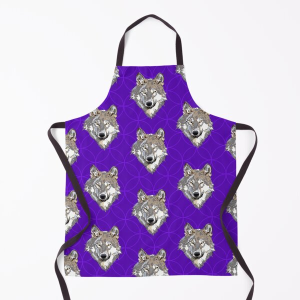 Item preview, Gray Wolf Print on Purple designed and sold by PinHookPrincess.