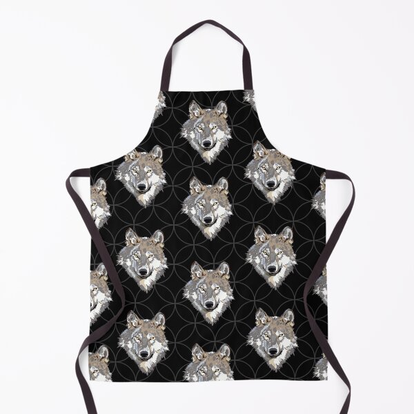 Item preview, Gray Wolf Print on Black designed and sold by PinHookPrincess.