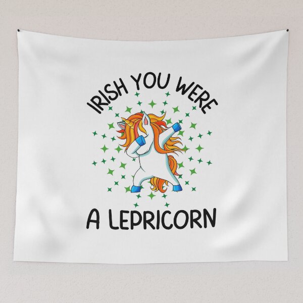 Item preview, Irish you were a lepricorn, Fun print for teachers who like St. Paddy's day, dabbing unicorns and being awesome designed and sold by Auntieck.
