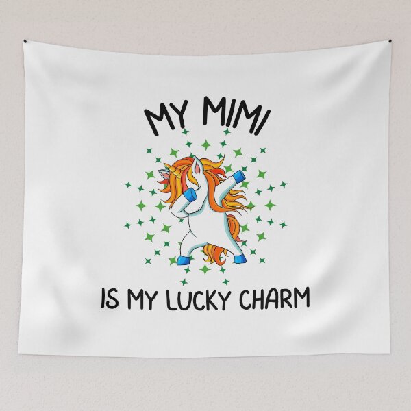 Item preview, My Mimi is my lucky charm, Fun print for Mimi's and grandkids who like St. Paddy's day, dabbing unicorns and being awesome designed and sold by Auntieck.
