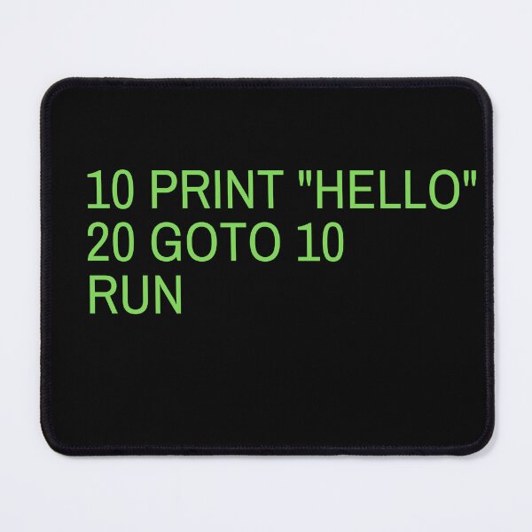 Item preview, BASIC 10 Print Hello designed and sold by Peter Stawicki.