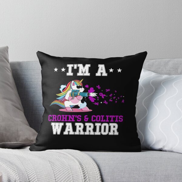 Item preview, Funny Unicorn I'm A Crohn's & Colitis Warrior designed and sold by heppenp.