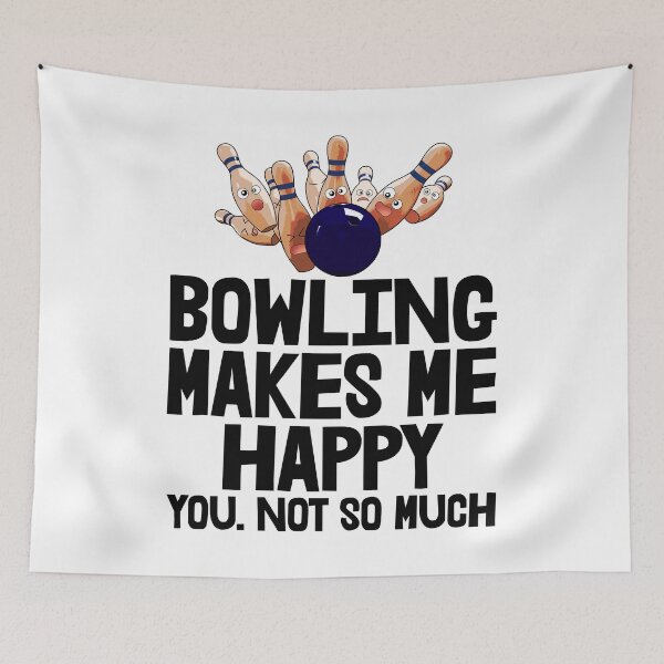 Item preview, Bowling Makes Me Happy designed and sold by Bendthetrend.