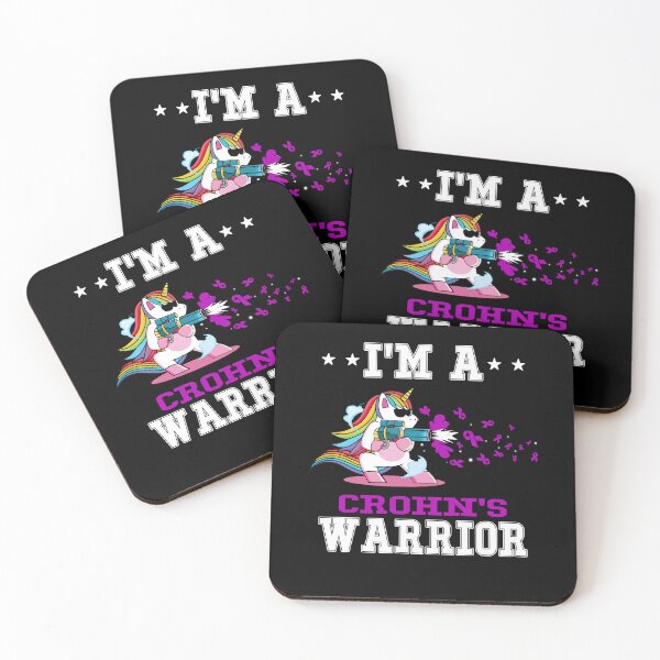 Item preview, Funny Unicorn I'm A Crohn's Warrior designed and sold by heppenp.